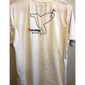 birddogs Golf T-Shirt White Humming Bird Logo SH Masters 2024 Cotton Tee Large